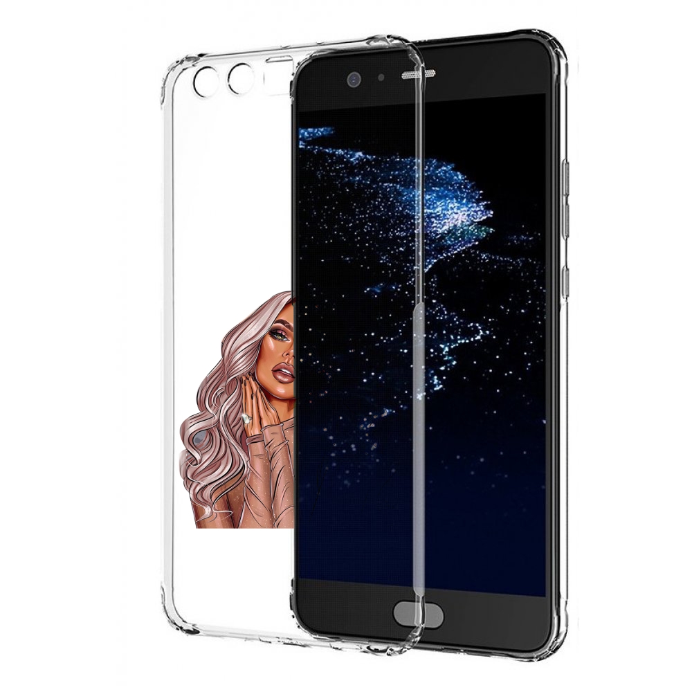 

Чехол бампер MyPads девушка-в-коричневых-оттенках для Huawei P10, Прозрачный, Tocco