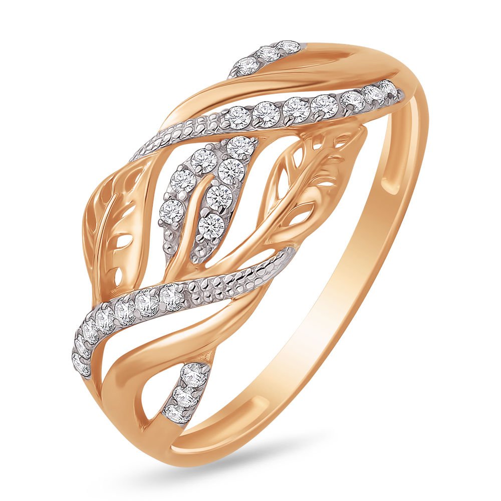 

Кольцо из золота р.  585Gold 301003183, фианит, 301003183