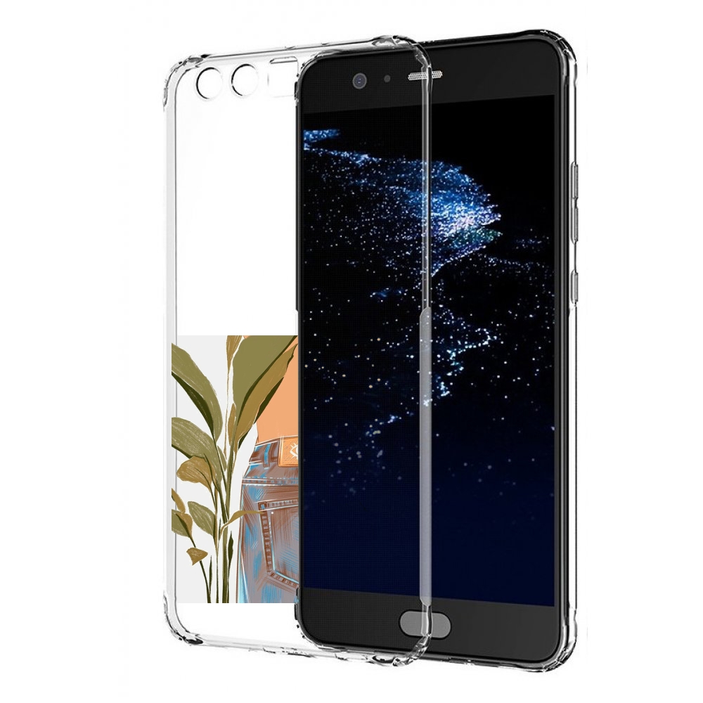 

Чехол бампер MyPads девушка-в-джинсах для Huawei P10 Plus против, Прозрачный, Tocco