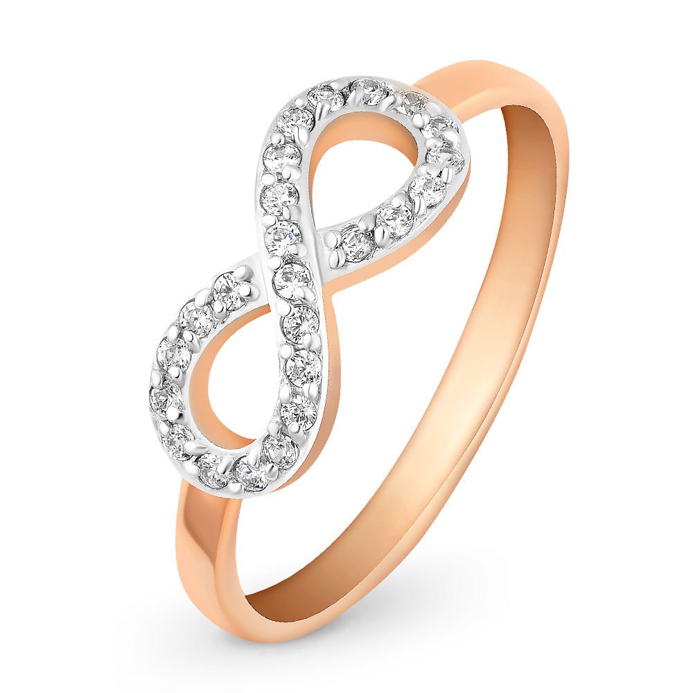 

Кольцо женское из красного золота с фианитом 585Gold 301003071, р. 16,5, 301003071