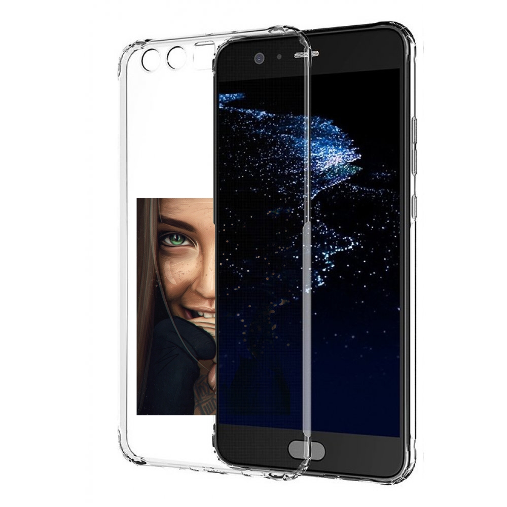 

Чехол бампер MyPads девушка улыбается женский для Huawei P10 Plu, Прозрачный, Tocco