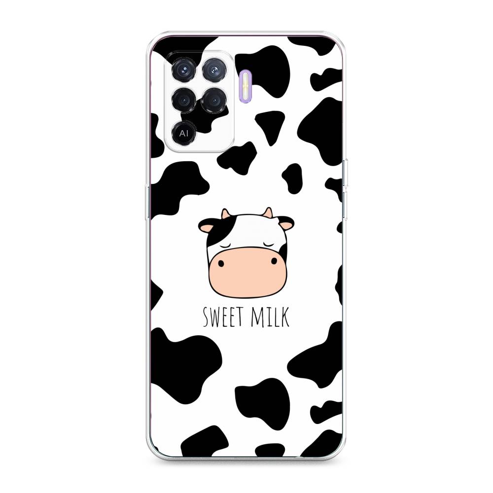 

Чехол для Oppo Reno 5 Lite "Sweet milk", Розовый;белый;черный, 255150-1