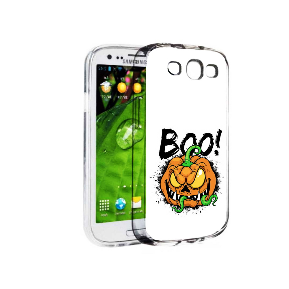 

Чехол MyPads Tocco для Samsung Galaxy S3 Хэллоуин бу (PT123108.507.193), Прозрачный, Tocco