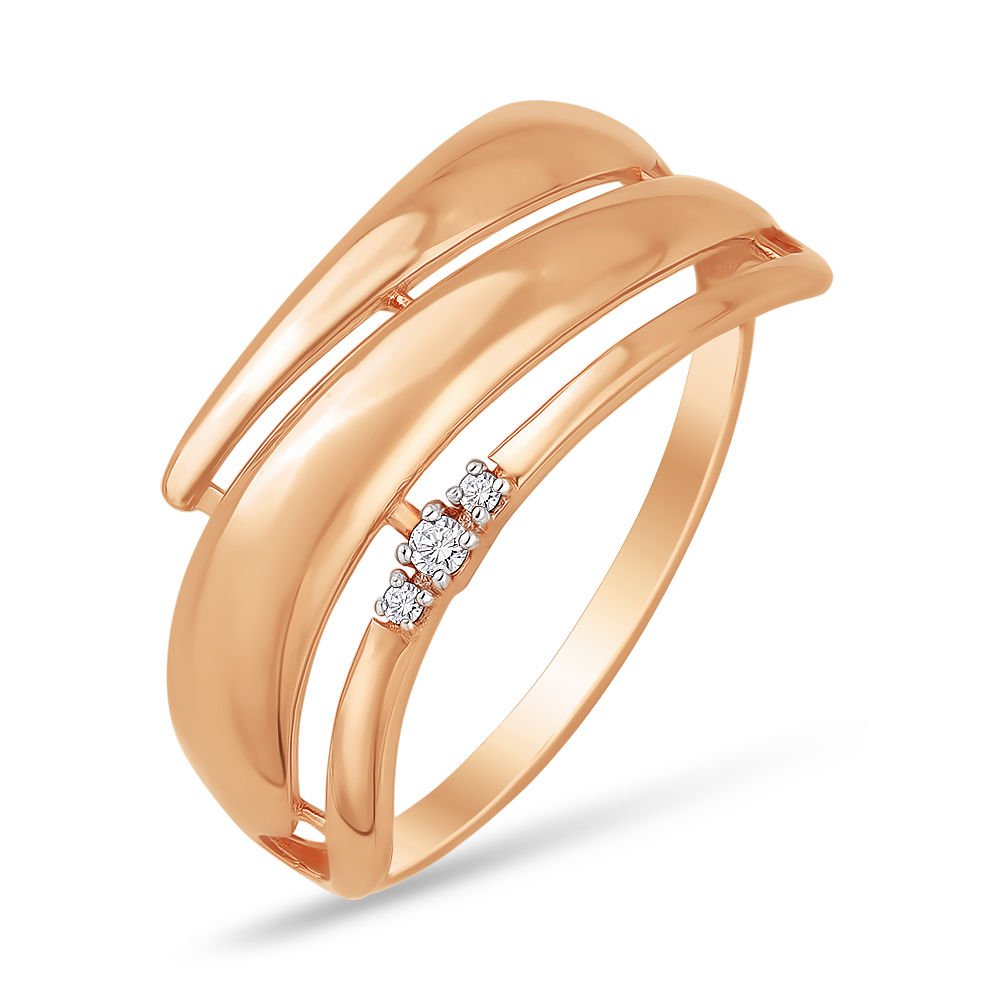 

Кольцо из золота р. , 585Gold 301003053, фианит, 301003053