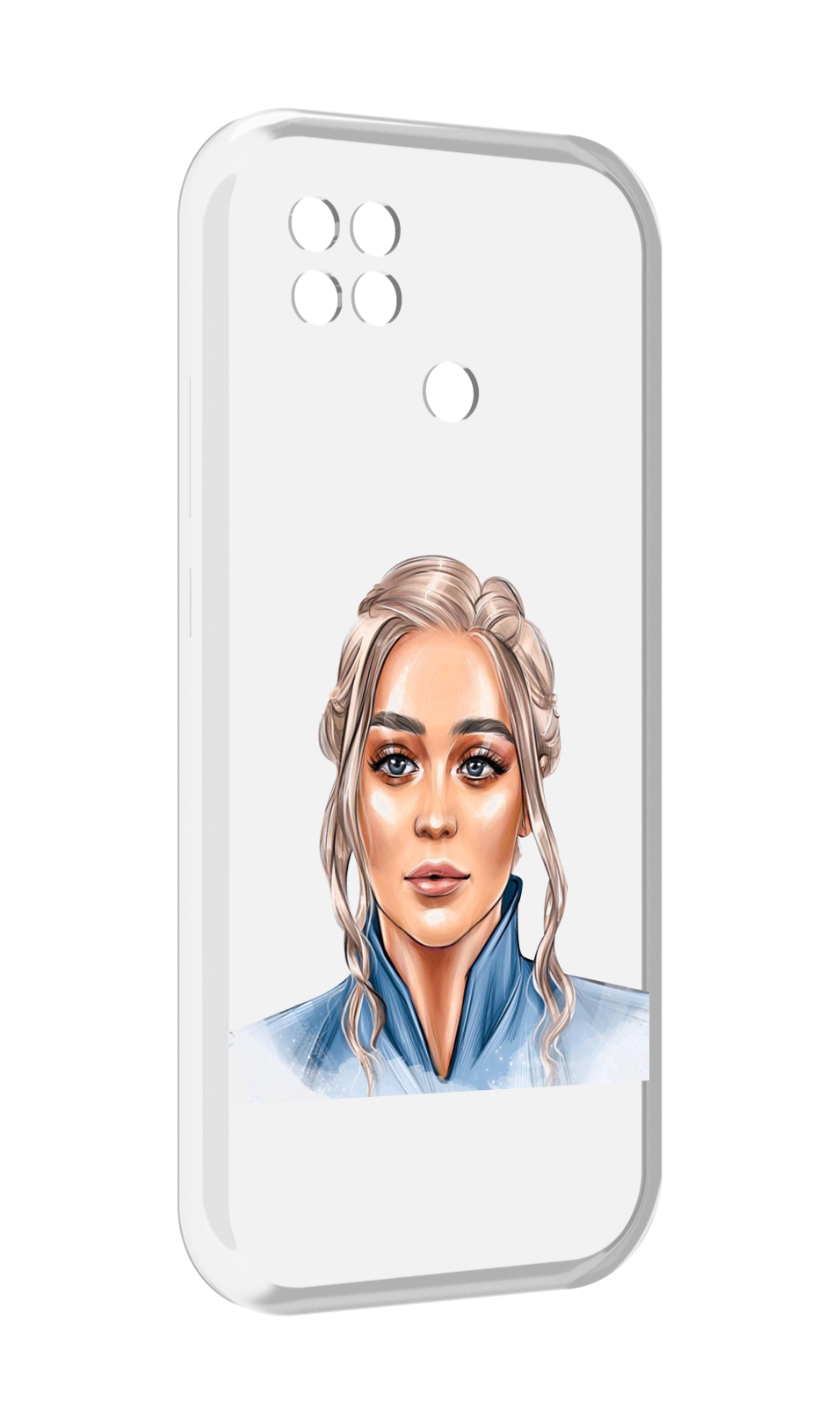 

Чехол MyPads красивая-нарисованная-девушка-блондинка женский для Xiaomi Poco C40, Прозрачный, Tocco