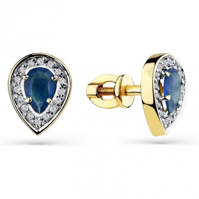 

Серьги из жёлтого золота с сапфирами и бриллиантами Master Brilliant 2-302167-00-02, 2-302167-00-02