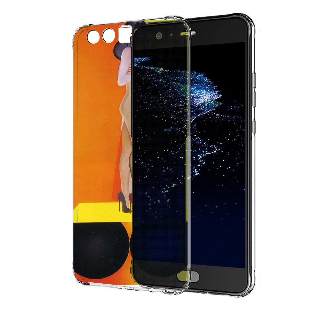 Чехол бампер MyPads девушка на шарах женский для Huawei P10 Plus
