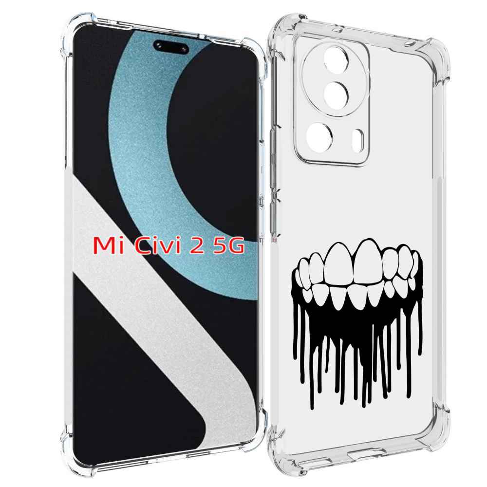 

Чехол MyPads зубы для Xiaomi Civi 2, Прозрачный, Tocco