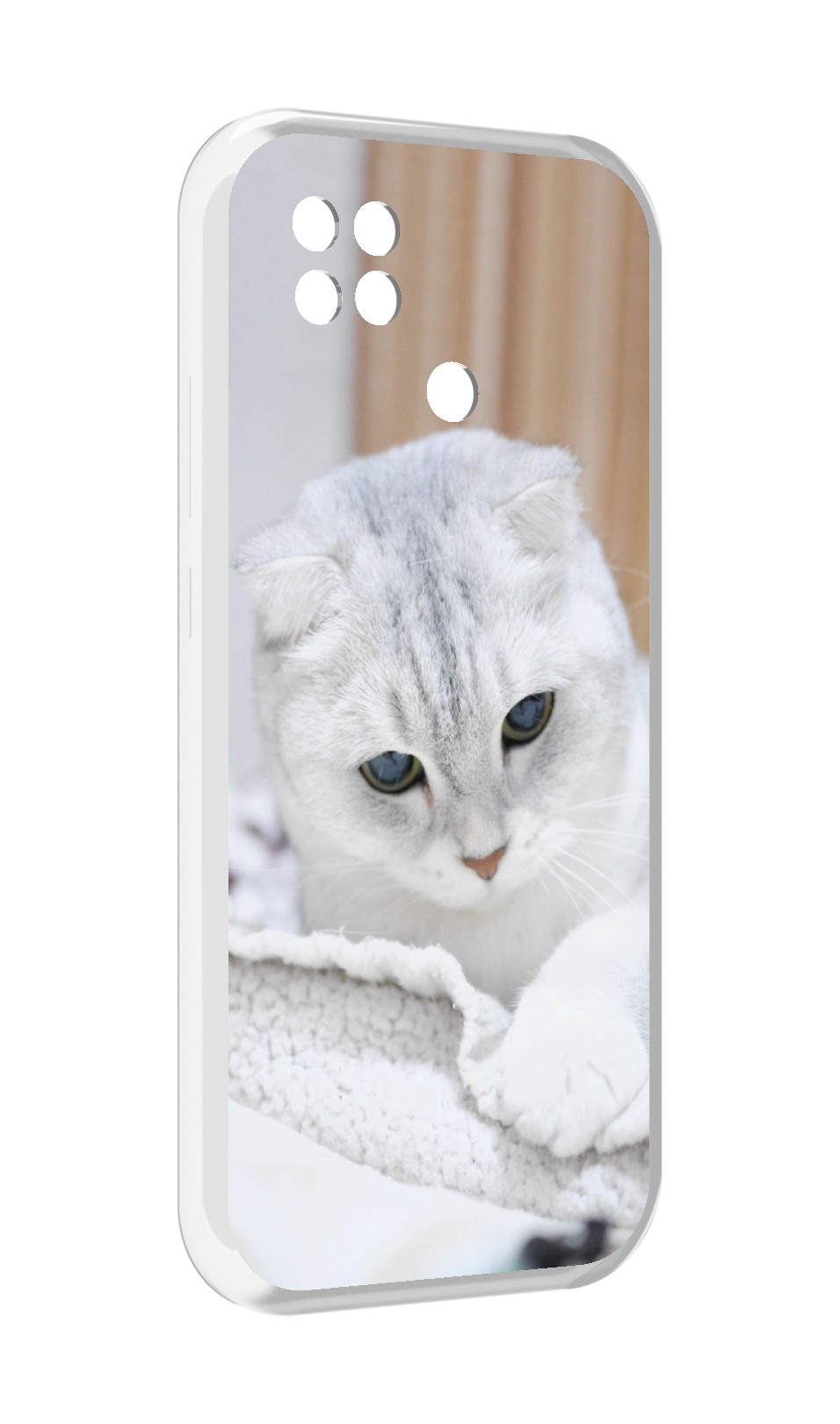 

Чехол MyPads кошка чаузи для Xiaomi Poco C40, Прозрачный, Tocco