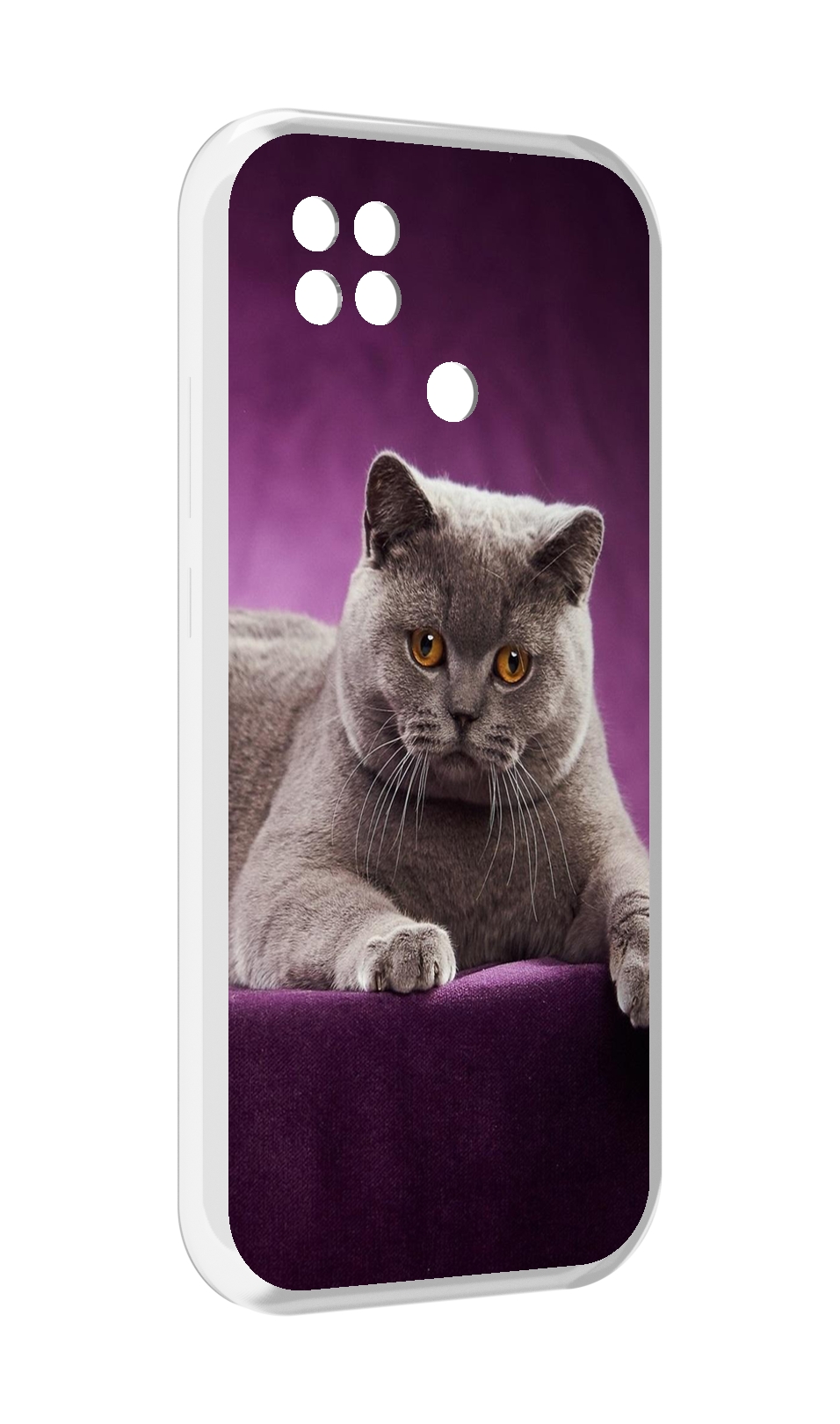 Чехол MyPads кошка британская короткая для Xiaomi Poco C40