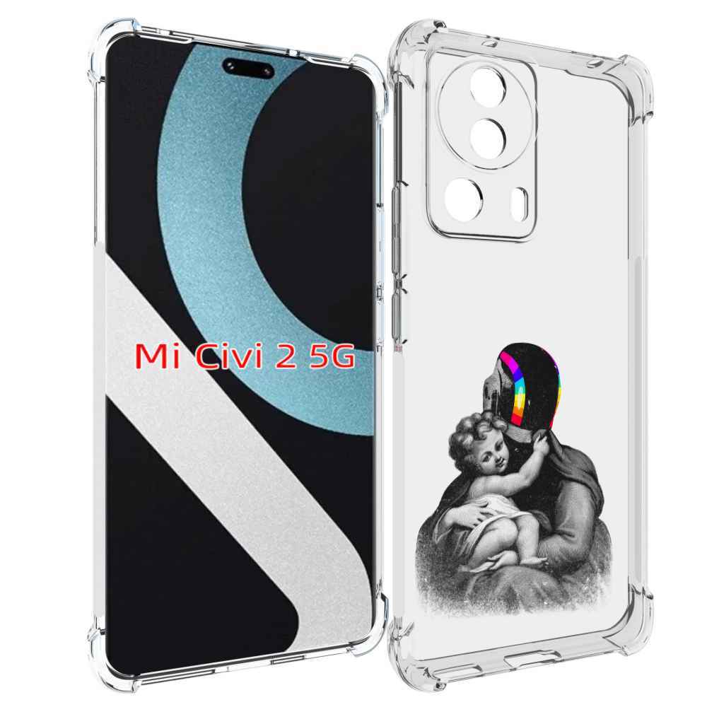 

Чехол MyPads защитник в шлеме для Xiaomi Civi 2, Прозрачный, Tocco