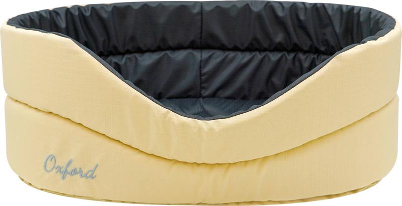 

Лежанка ZooExpress Oxford №2, двухсторонняя, бежево-серая, 43x30x16 см