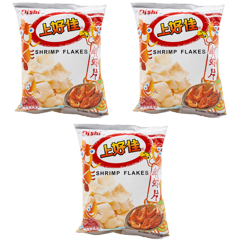 

Крекеры Shanghaojia со вкусом креветок, 3 шт по 40 г