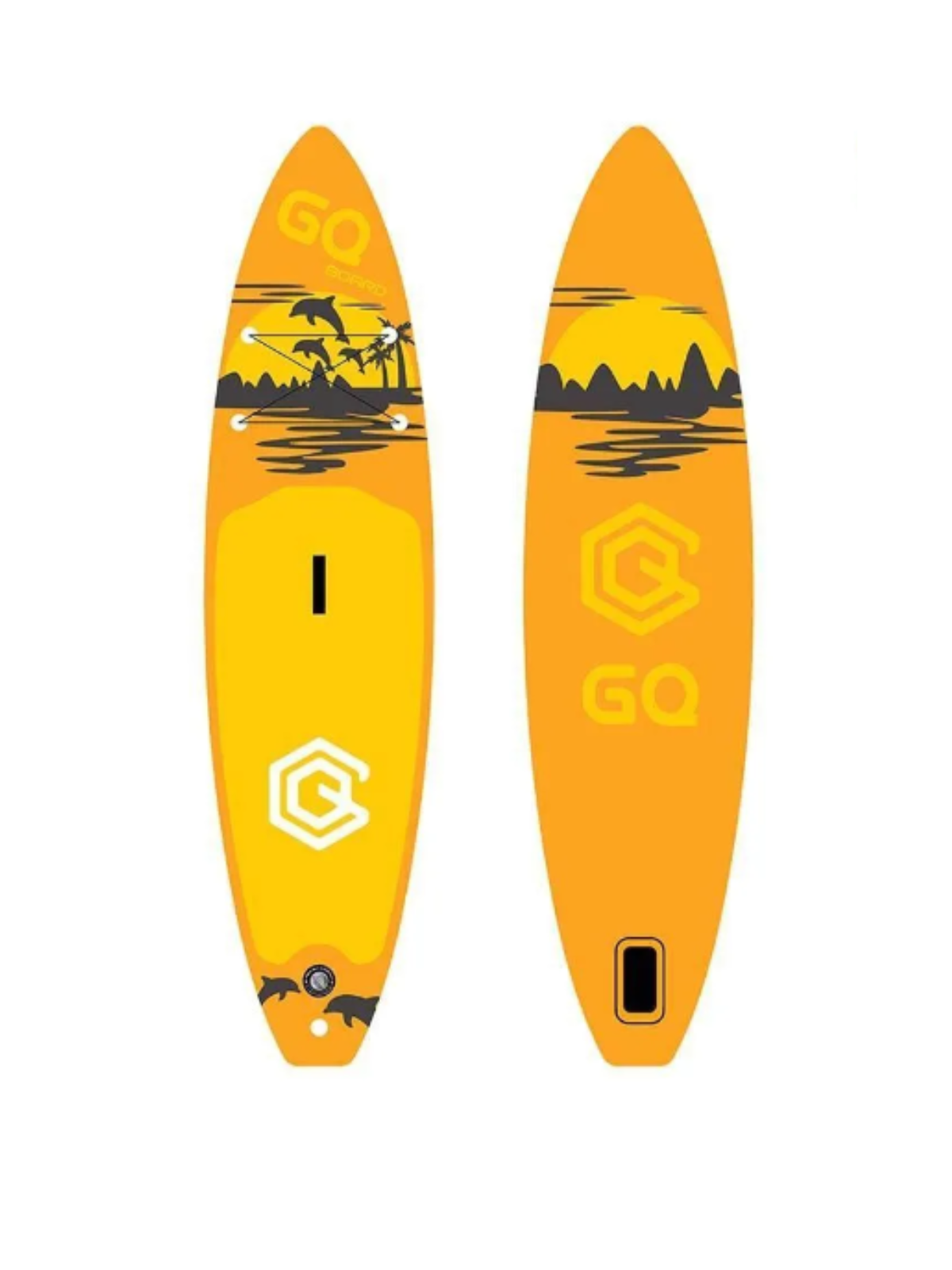 

Sup-борд Winnovate GQ Sunset 335x81x15, до 200 кг, Желтый, GQ Sunset