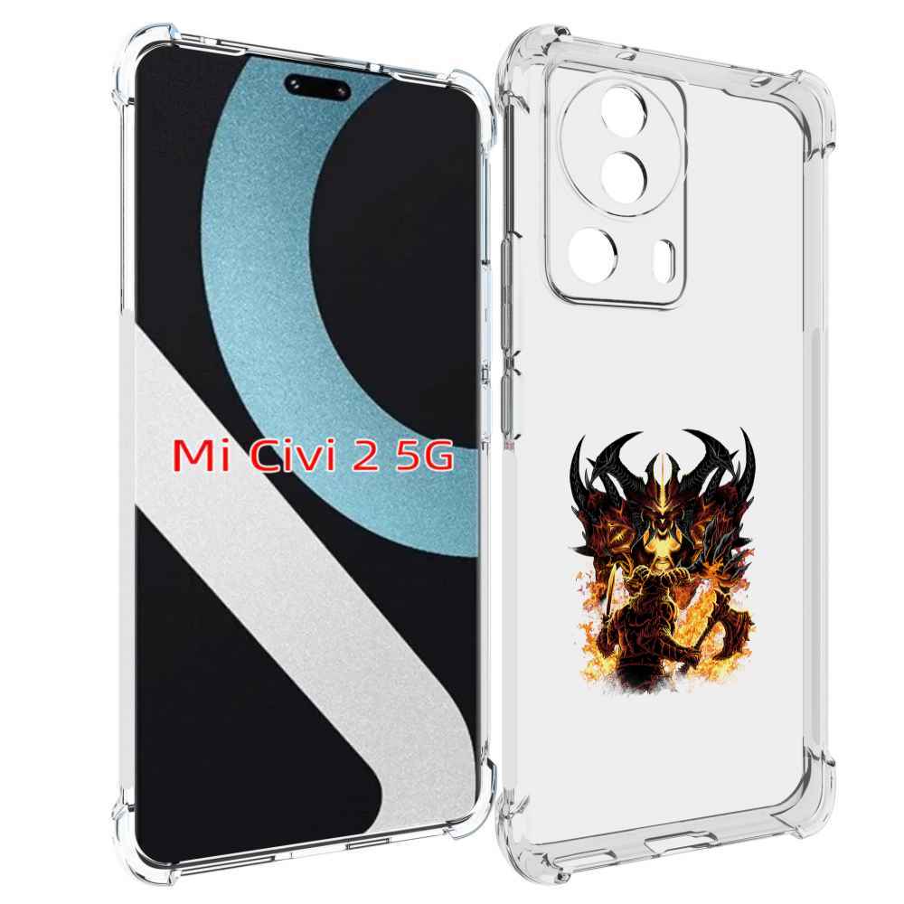 

Чехол MyPads демон shadow fiend для Xiaomi Civi 2, Прозрачный, Tocco