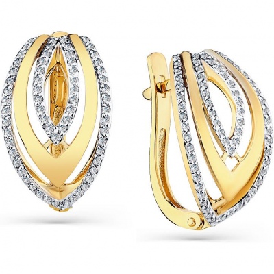 

Серьги из жёлтого золота с 126 бриллиантами Master Brilliant 2-308582-00-00, 2-308582-00-00