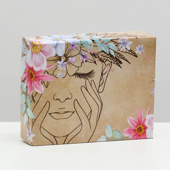 

Коробка крышка-дно "Лучшей на свете", без окна, 18 х 15 х 5 см