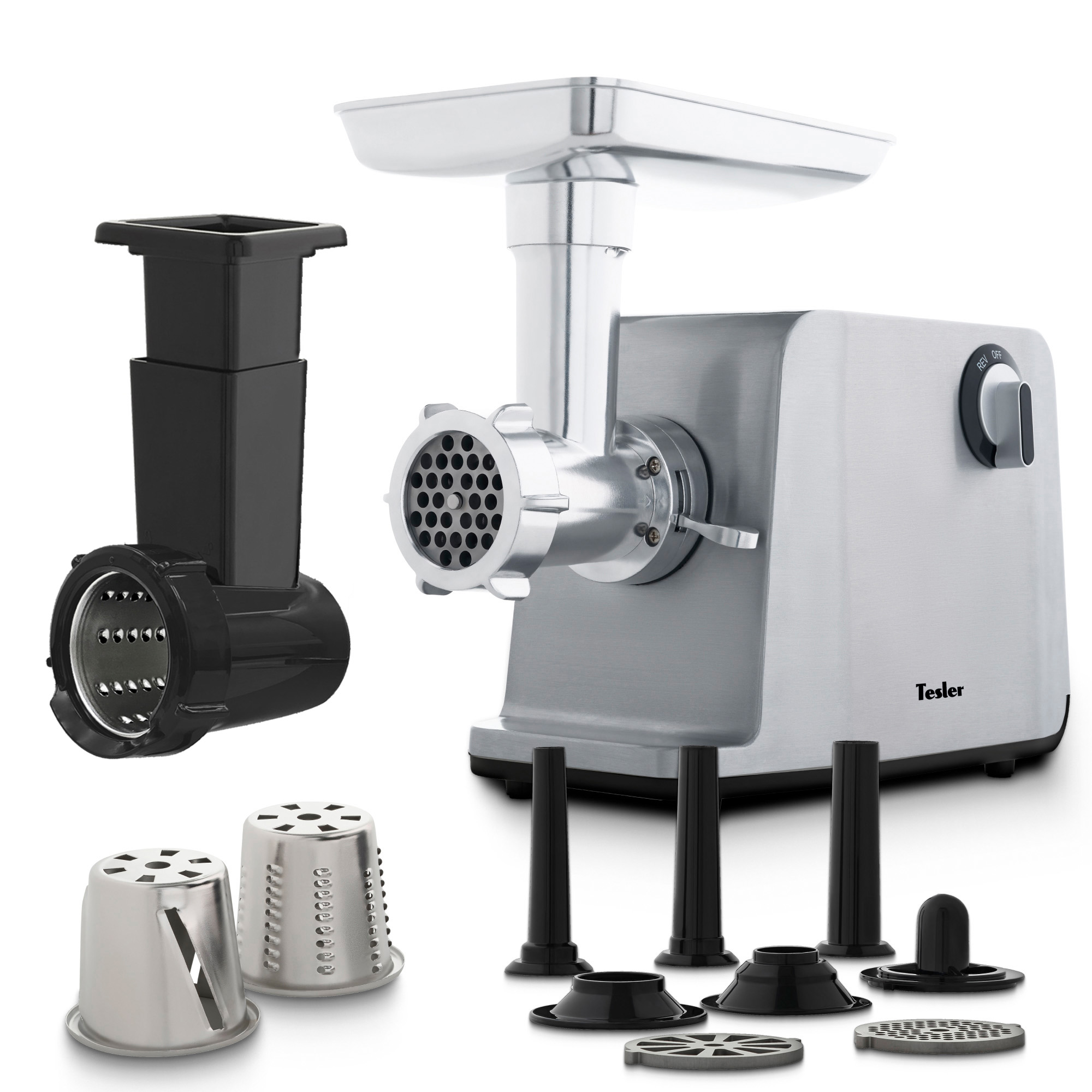 

Электромясорубка TESLER MG-1802C 700 Вт Silver, Black, MG-1802C