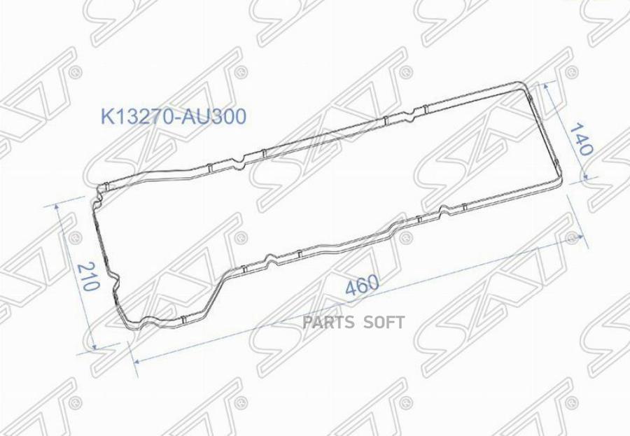 

SAT K13270-AU300 Прокладка клапанной крышки NS QG15DE, QG18DE, 02- Y11/B15/V10/W11/P12 1ш