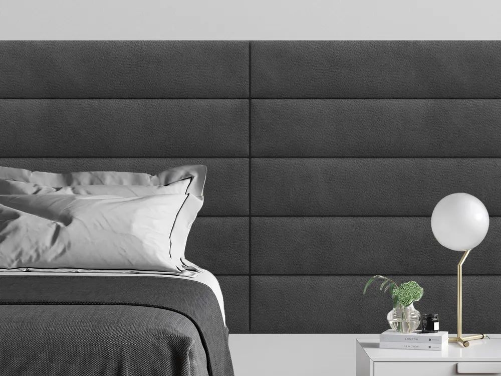 

Мягкое изголовье кровати Velour Grey 20х180 см 1 шт., Серый