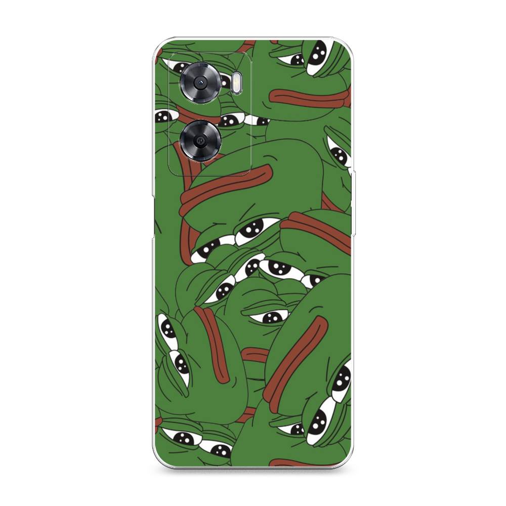 

Чехол Awog на Oppo A57s "Печальный frog", Зеленый;белый, 2511850-9