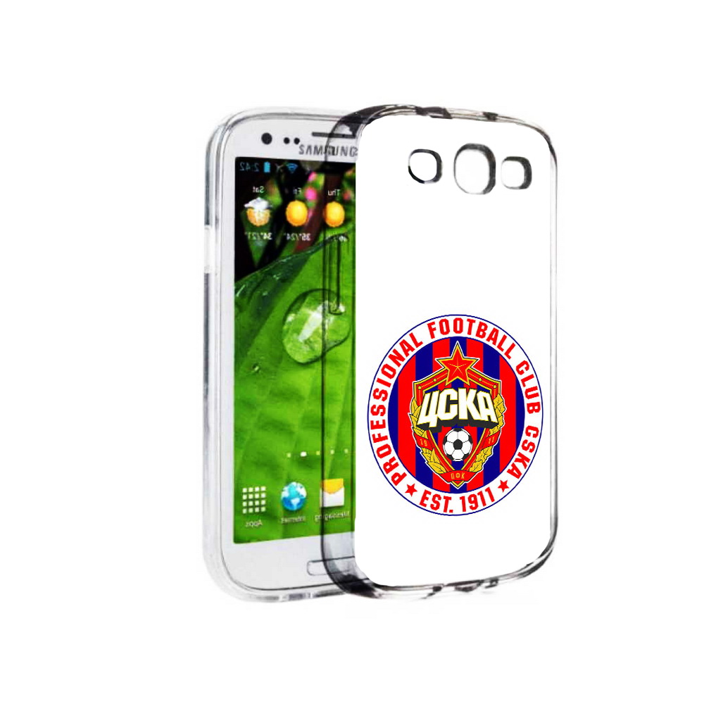 

Чехол MyPads Tocco для Samsung Galaxy S3 ФК ЦСК логотип (PT123108.507.178), Прозрачный, Tocco