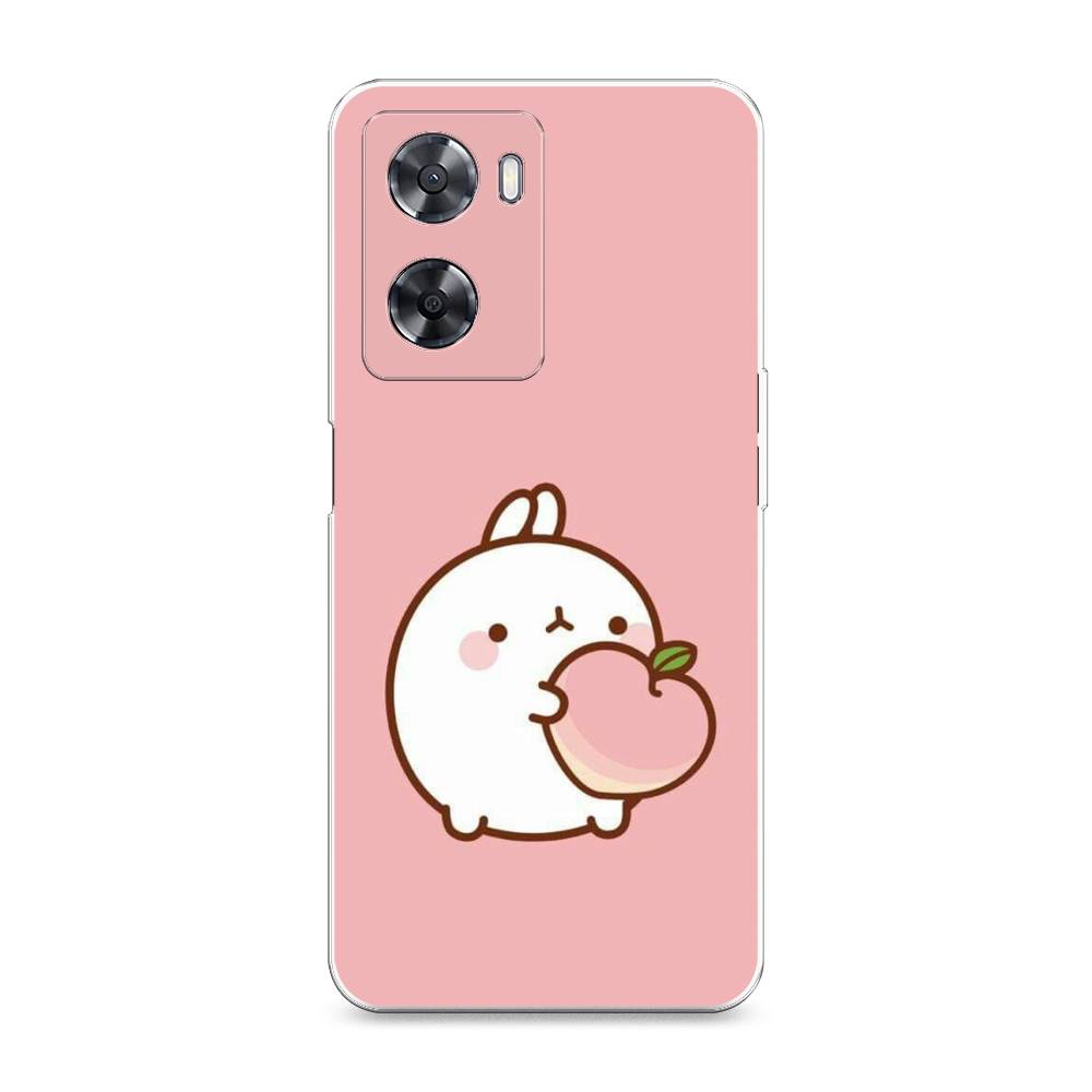 

Чехол Awog на Oppo A57s "Кролик с персиком", Розовый;бежевый, 2511850-1