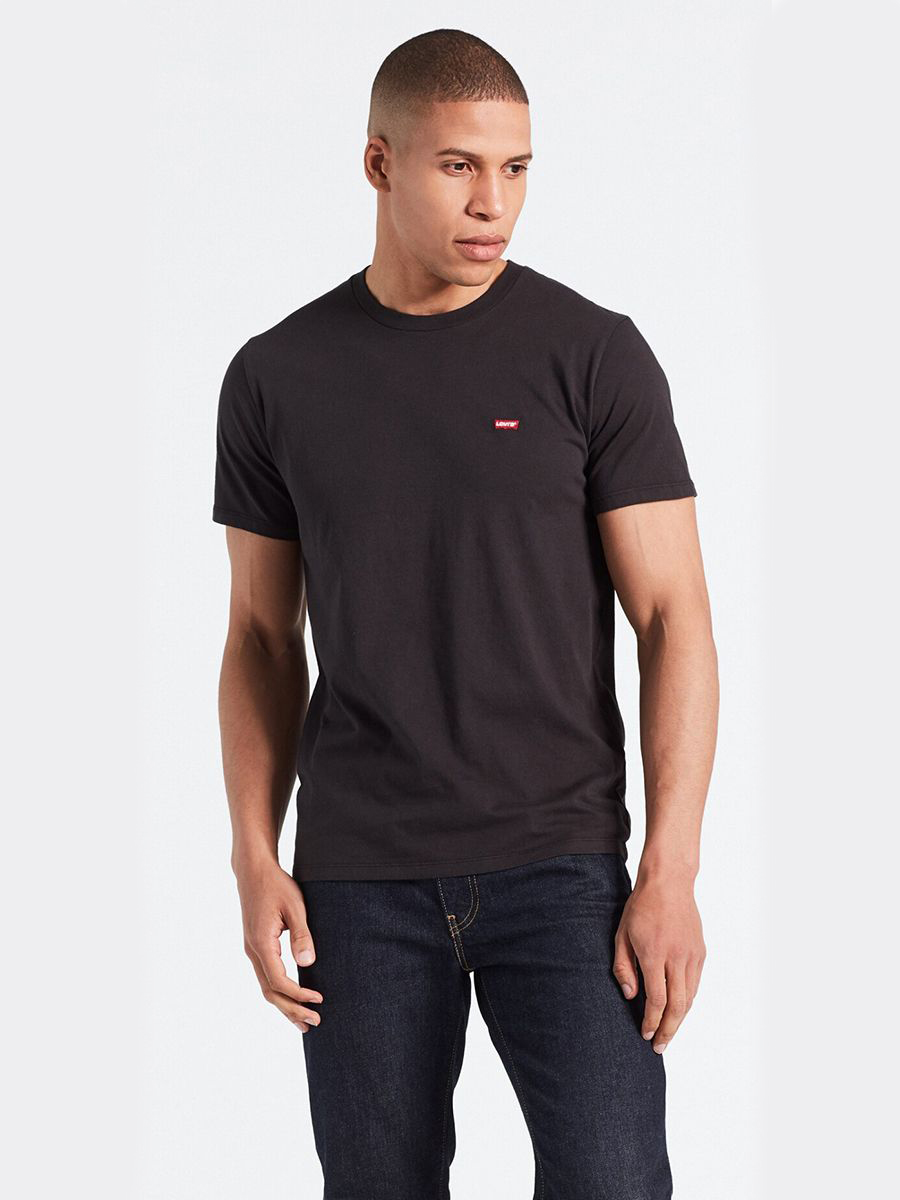 

Футболка мужская Levi's 56605 черная XL, Черный, 56605