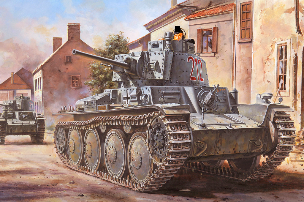 

Сборная модель HobbyBoss 1/35 German Panzer Kpfw.38(t) Ausf.B 80141