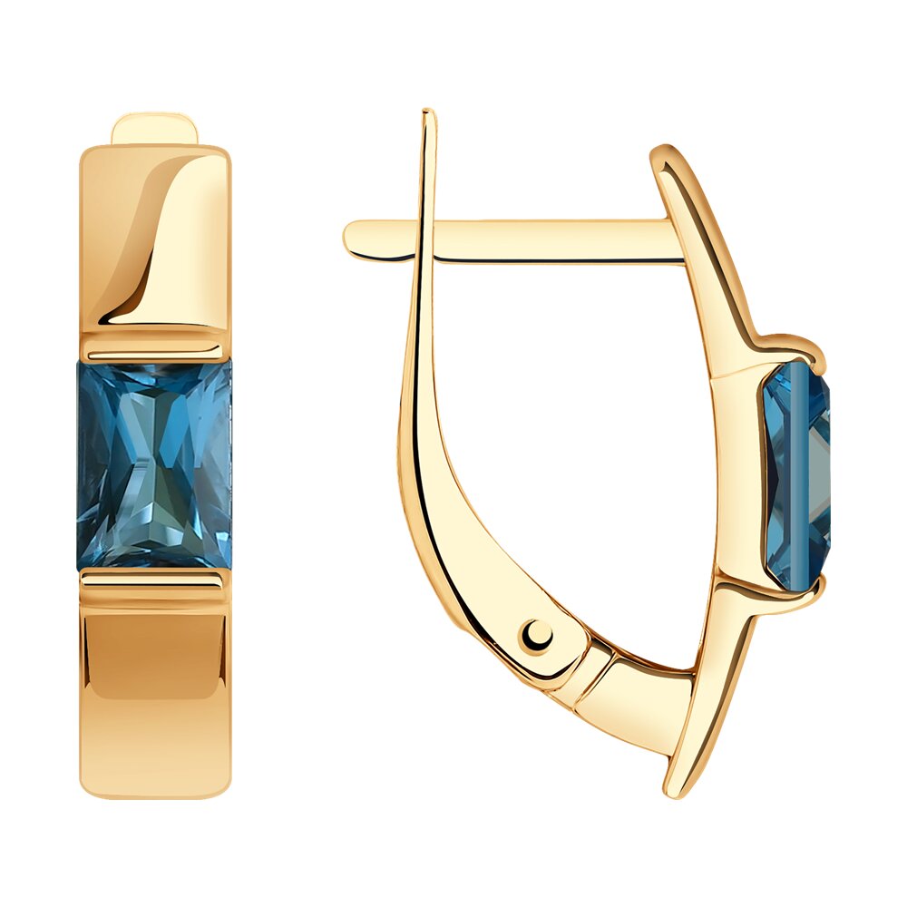 

Серьги из красного золота SOKOLOV 728468, топаз, 728468