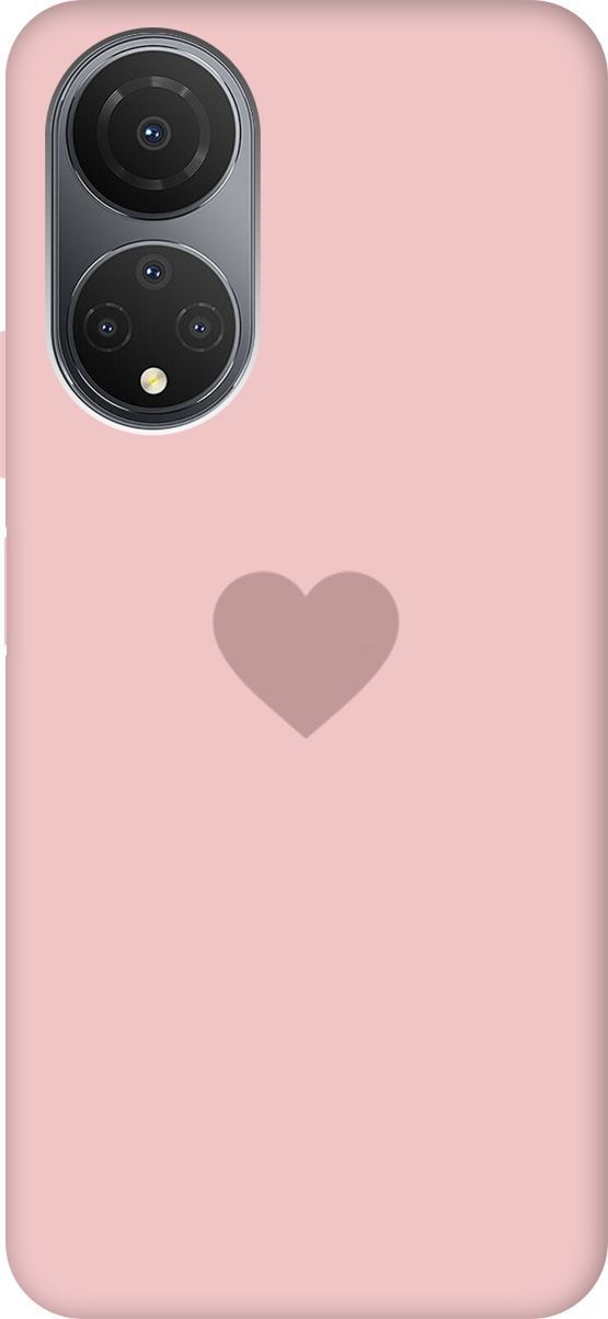 

Силиконовый чехол на Honor X7 "Heart" розовый, 158577