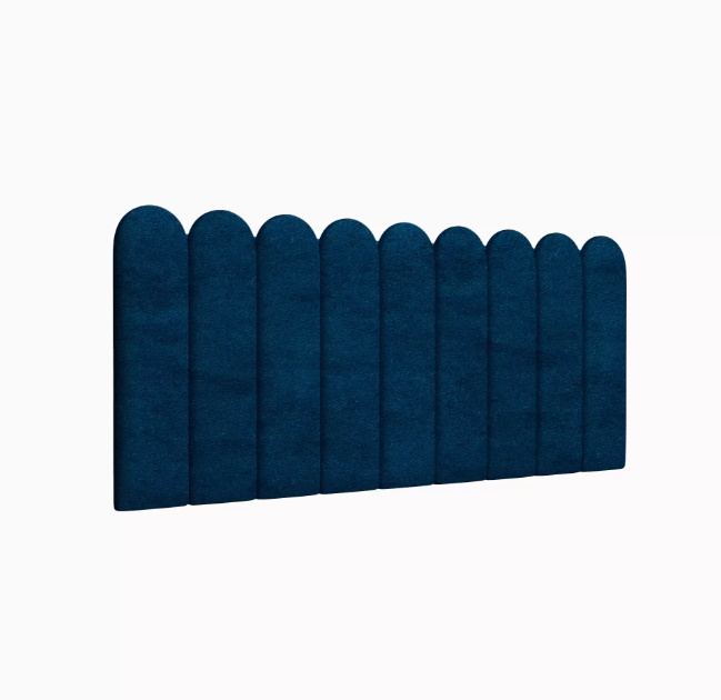 фото Мягкое изголовье кровати velour blue 15х60r см 4 шт. tartilla