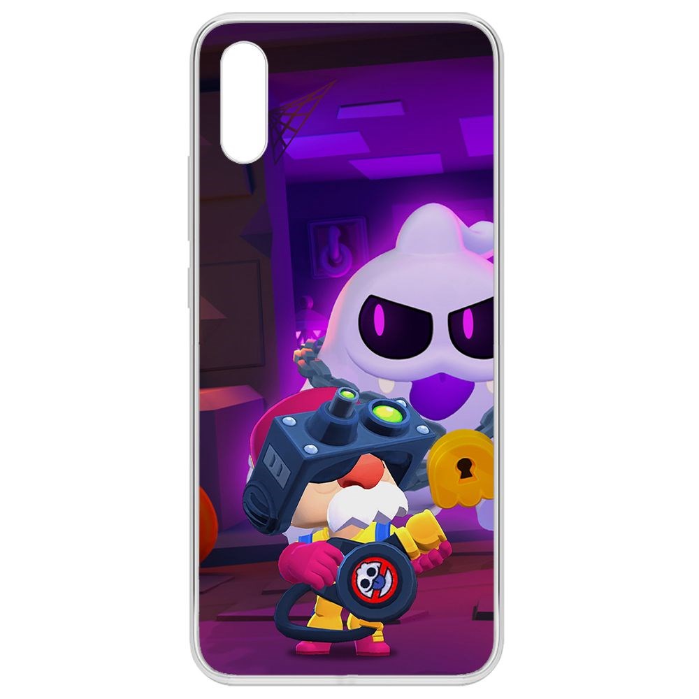 

Чехол-накладка Brawl Stars-Охотник за Скуиками Гэйл для Xiaomi Redmi 9A, Прозрачный