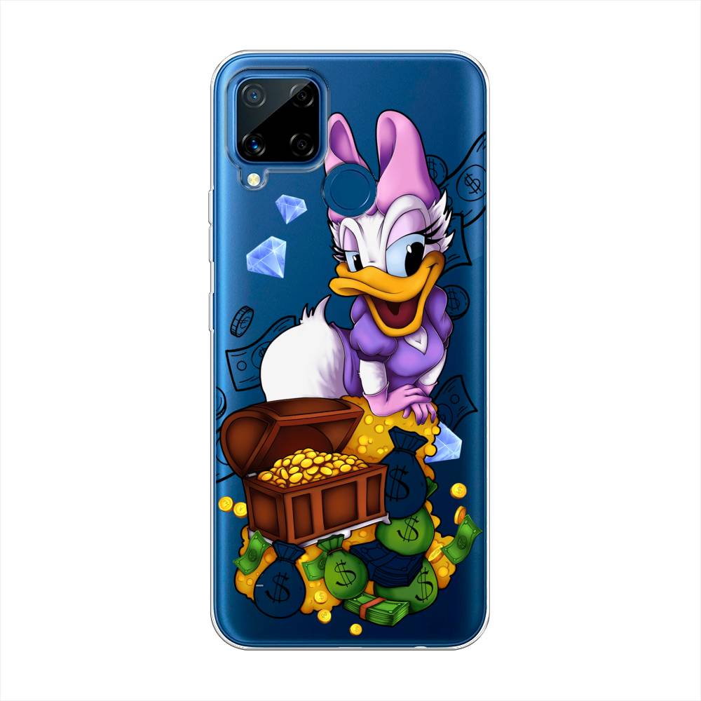 

Чехол на Oppo Realme C15 "Rich Daisy Duck", Коричневый;белый;фиолетовый, 255050-6