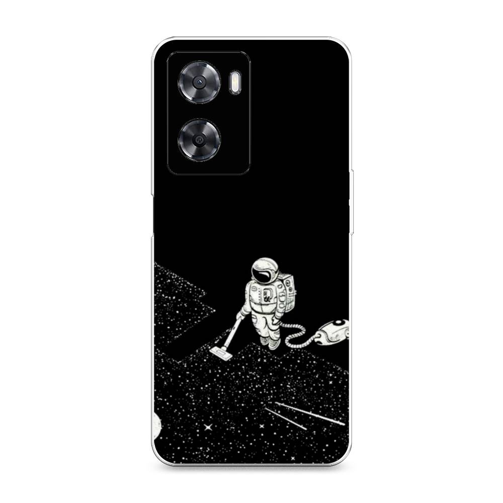 

Чехол Awog на Oppo A57s "Космонавт с пылесосом", Белый, 2511850-4