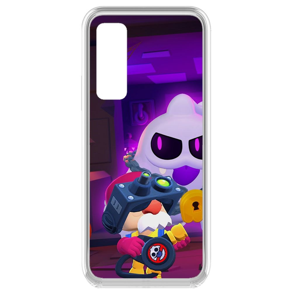 

Чехол-накладка Brawl Stars-Охотник за Скуиками Гэйл для Vivo Y53s, Прозрачный