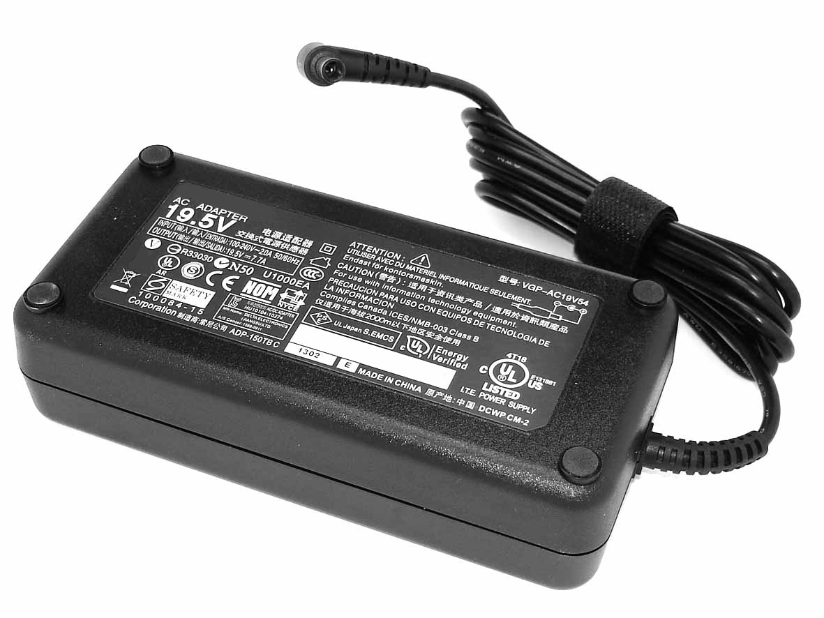 

Блок питания для ноутбуков Sony 19.5V 7.7A 150W 6.5*4.4 HC
