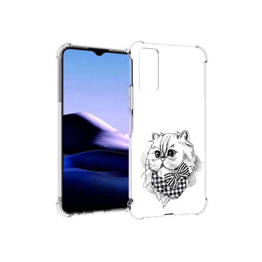 

Чехол MyPads Tocco для Vivo Y20 нарисованная красивая кошечка (PT154038.379.503), Прозрачный, Tocco