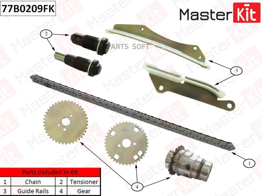 

Комплект Цепи Грм MasterKit 77B0209FK