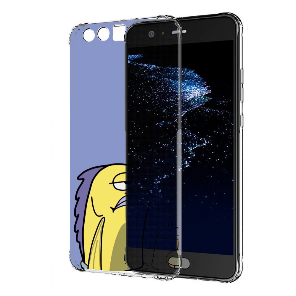 

Чехол бампер MyPads грусная-рыба-из-спанч-боба для Huawei P10 Pl, Прозрачный, Tocco