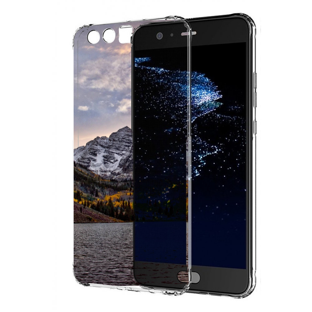 

Чехол бампер MyPads горы-колорадо для Huawei P10 Plus противоуда, Прозрачный, Tocco