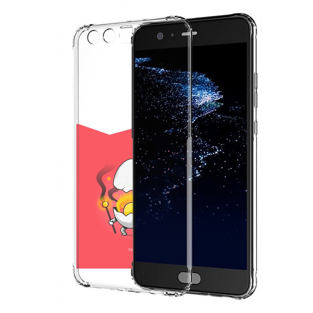 

Чехол бампер MyPads горелое яйцо для Huawei P10 Plus противоударный, Прозрачный, Tocco