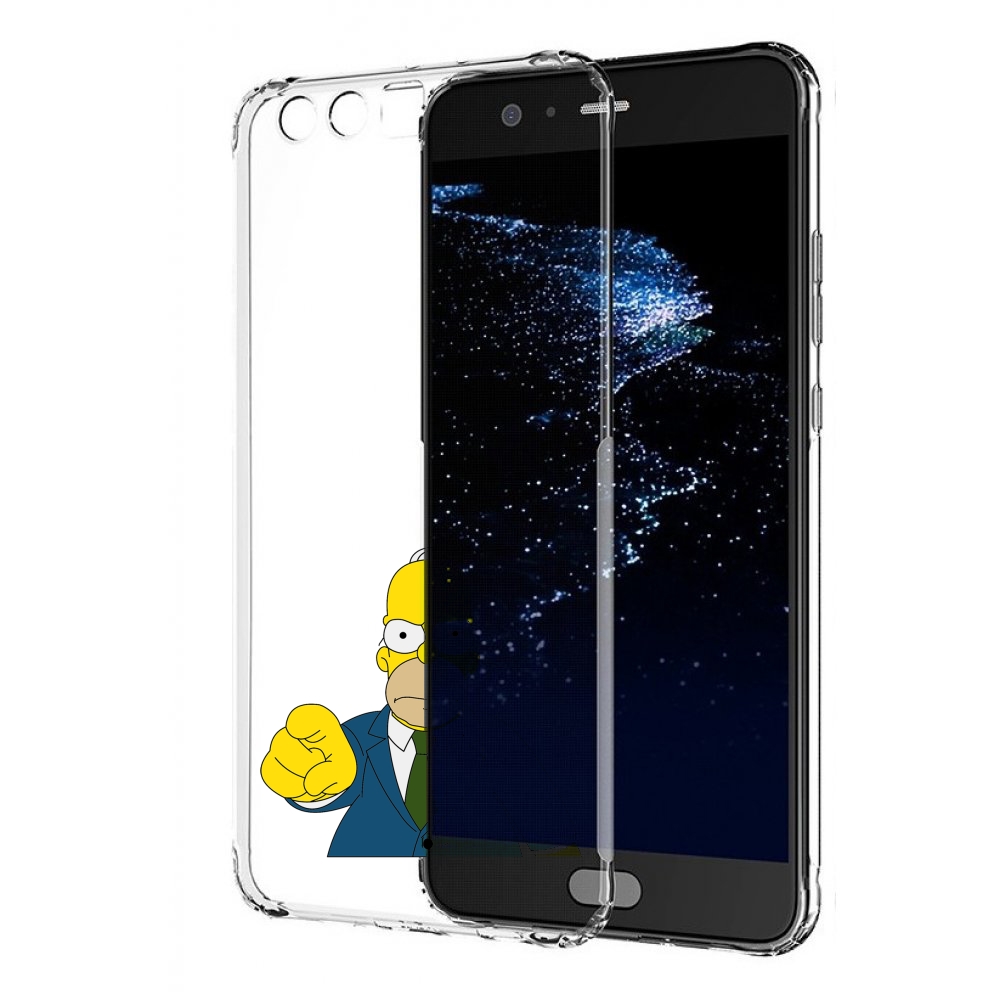 

Чехол бампер MyPads гомер-злой для Huawei P10 Plus противоударный, Прозрачный, Tocco
