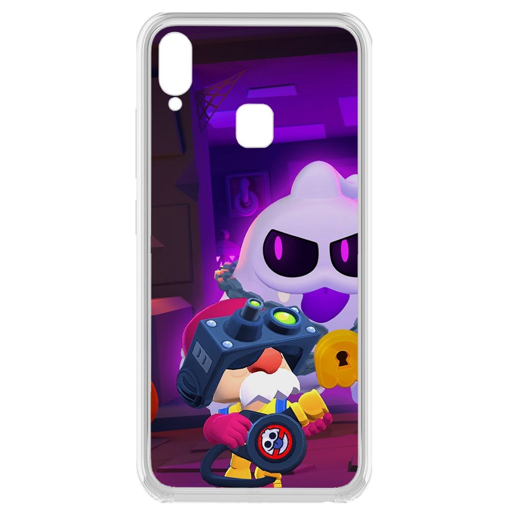 

Чехол-накладка Brawl Stars-Охотник за Скуиками Гэйл для Vivo Y91i, Прозрачный