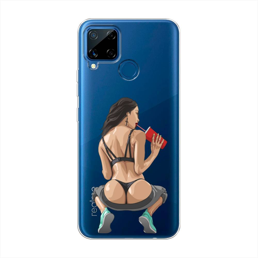 

Чехол на Oppo Realme C15 "Сочные булочки", Бежевый;красный;черный, 255050-6