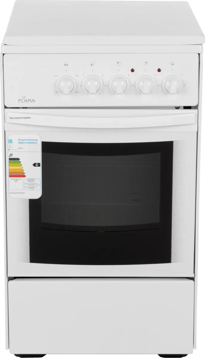 

Электрическая плита Flama AE 1401W белый, AE 1401W