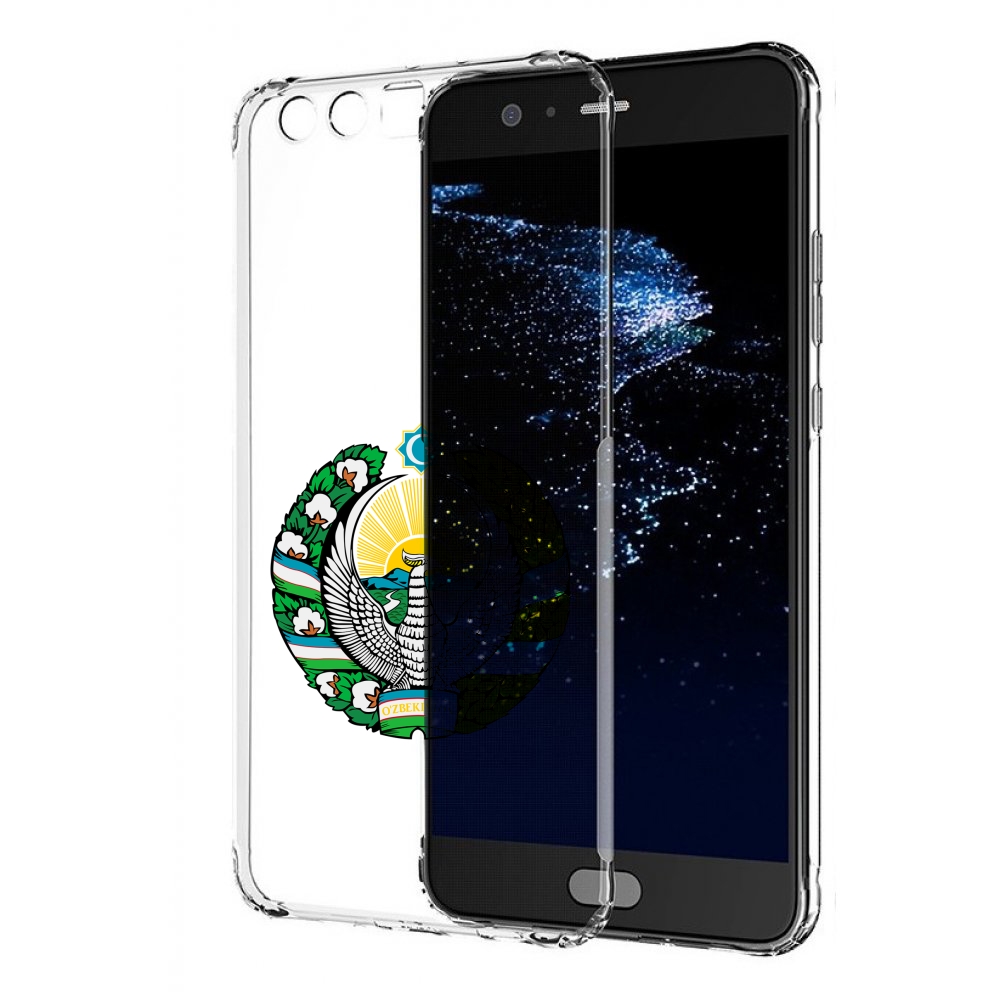

Чехол бампер MyPads герб-узбекистана для Huawei P10 Plus противо, Прозрачный, Tocco