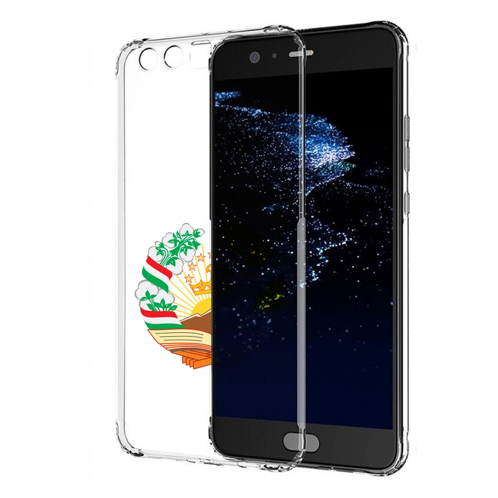 

Чехол бампер MyPads герб-таджикистана для Huawei P10 Plus против, Прозрачный, Tocco