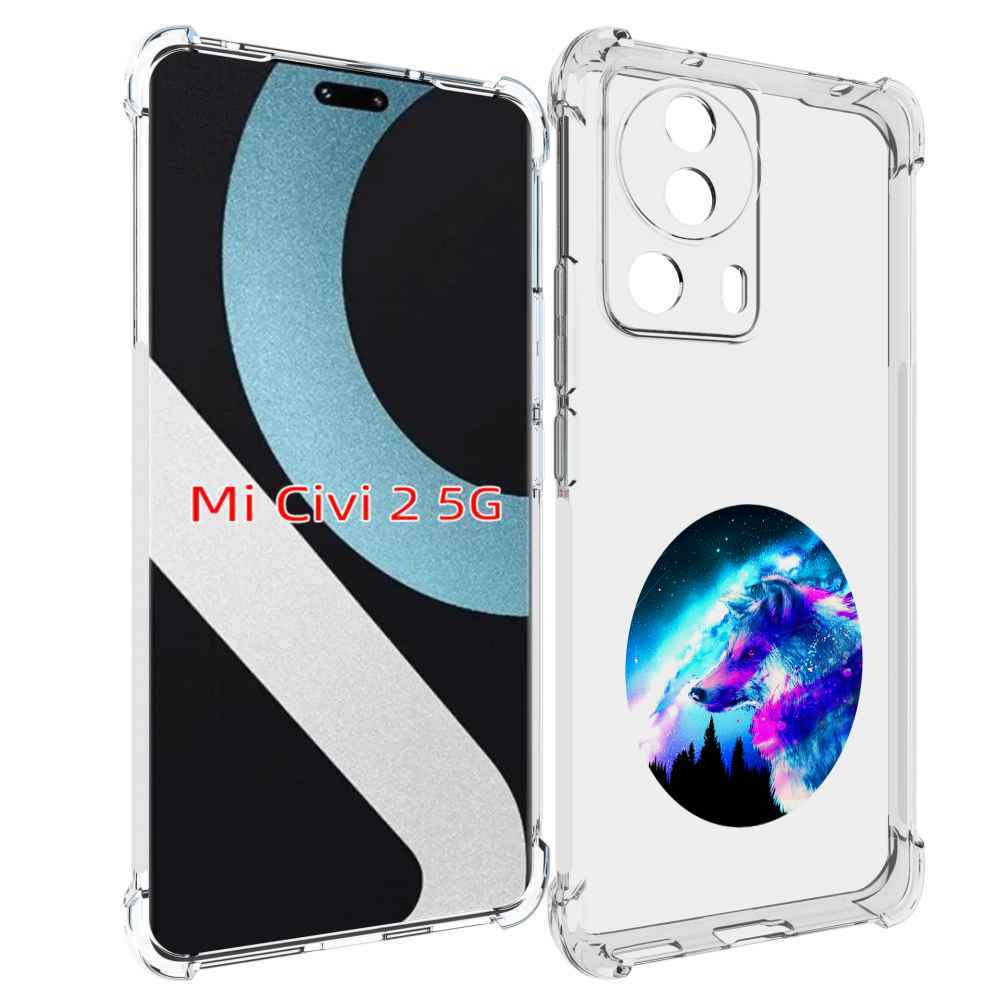 

Чехол MyPads голубой волк для Xiaomi Civi 2, Прозрачный, Tocco