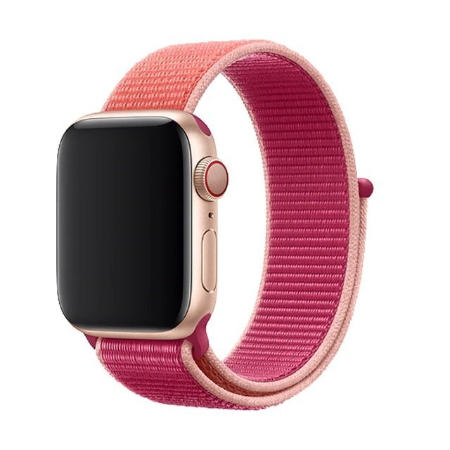 

Ремешок нейлоновый для Apple Watch 42/44мм (44), гранатовый, на липучке